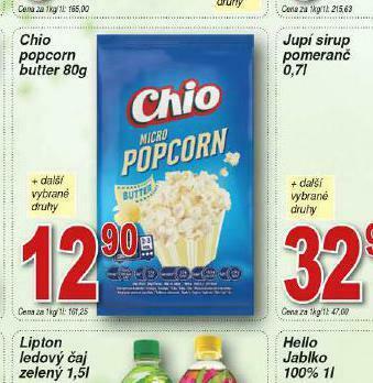 Lidl Chio popcorn butter nabídka