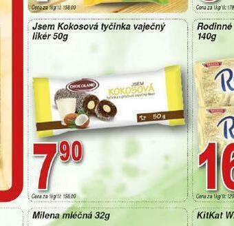 Lidl Jsem kokosová tyčinka vaječný likér nabídka