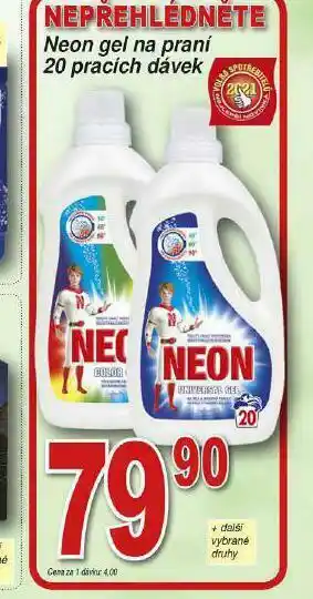 Lidl Neon gel na praní nabídka