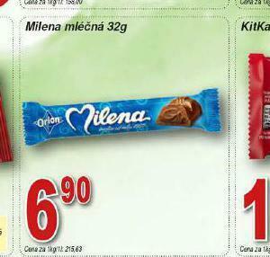 Lidl Milena mléčná nabídka
