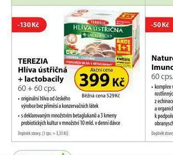 Dr. Max Terezia hlíva ústřičná + laktobacily nabídka