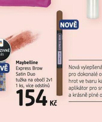 dm drogerie Maybelline tužka na obočí nabídka