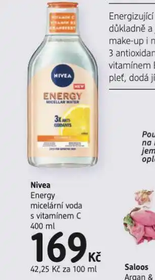dm drogerie Nivea energy micelární voda nabídka