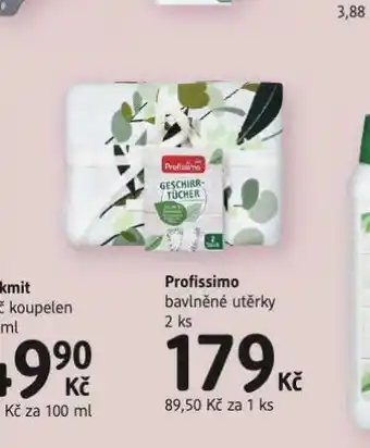 dm drogerie Profissimo bavlněné utěrky nabídka