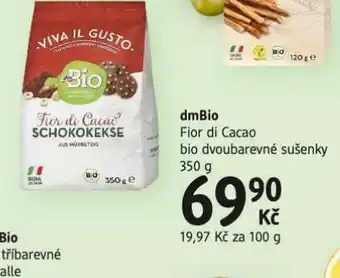 Fior di cacao bio dvoubarevné sušenky