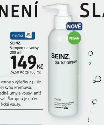 dm drogerie Seinz šampon nabídka