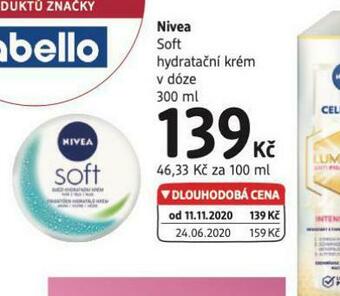dm drogerie Nivea soft hydratační krém v dóze nabídka