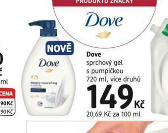 dm drogerie Dove sprchový gel nabídka