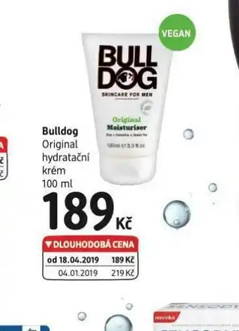 dm drogerie Bulldog original hydratační krém nabídka