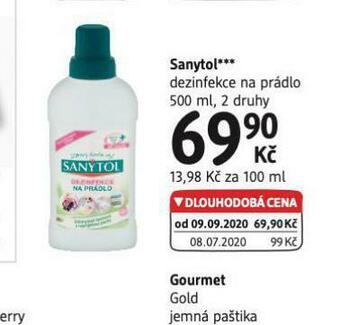 dm drogerie Sanytol dezinfekce na prádlo nabídka