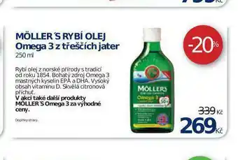 Benu Möller´s rybí olej omega 3 z treščích jater nabídka
