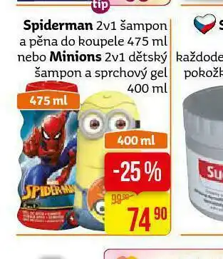 Teta Spiderman šampon nabídka