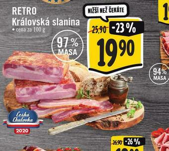 Jip Retro královská slanina nabídka