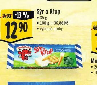 Jip Veselá kráva sýr a křup nabídka