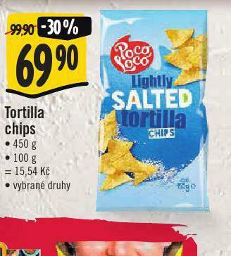 Jip Tortilla chips nabídka