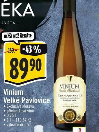 Jip Vinium velké pavlovice nabídka