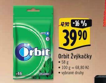 Albert Orbit žvýkačky nabídka