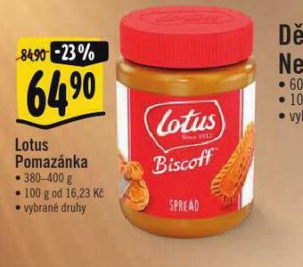 Albert Lotus pomazánka nabídka