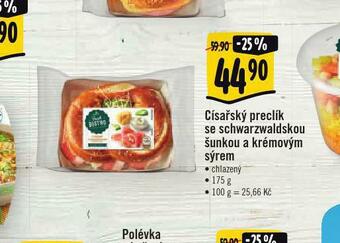 Albert Fresh bistro císařský preclík se schwarzwaldskou šunkou a krémovým sýrem nabídka