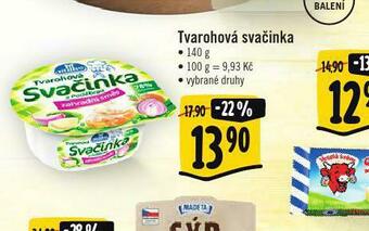 Albert Tvarohová svačinka nabídka