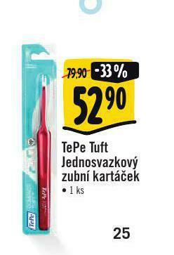 Albert Tepe tuft jednosvazkový zubní kartáček nabídka
