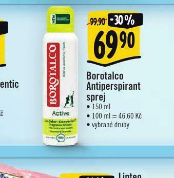 Albert Borotalco antiperspirant sprej nabídka