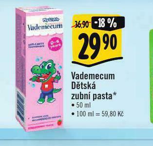 Albert Vademecum dětská zubní pasta nabídka