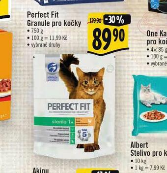 Albert Perfect fit granule pro kočky nabídka