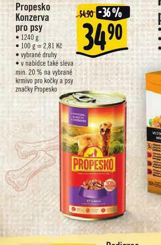 Albert Propesko konzerva pro psy nabídka