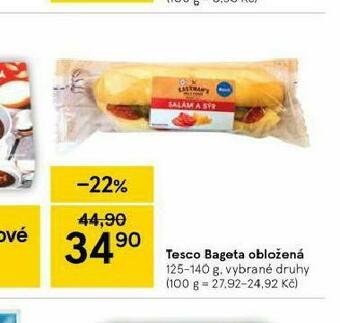 Tesco Tesco bageta obložená nabídka