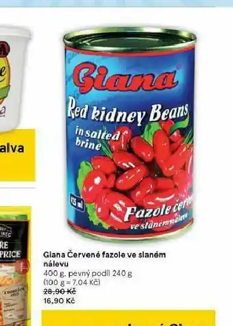 Tesco Giana červené fazole ve slaném nálevu nabídka