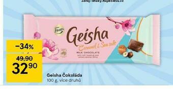 Tesco Geisha čokoláda nabídka