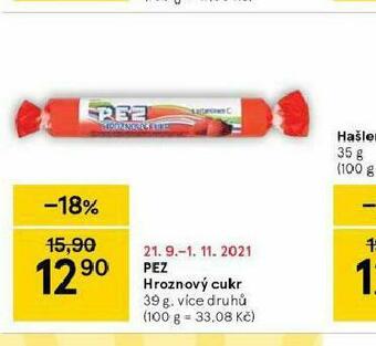 Tesco Pez hroznový cukr nabídka