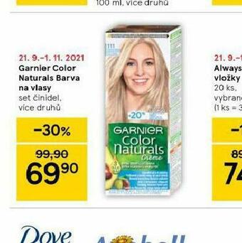 Tesco Garnier color naturals barva na vlasy nabídka