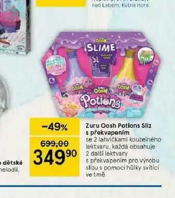 Tesco Zuru oosh potions sliz s překvapením nabídka