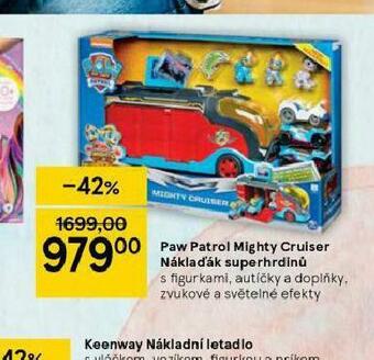 Tesco Paw patrol mighty cruiser náklaďák superhrdinů nabídka