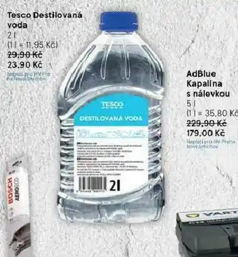 Tesco Tesco destilovaná voda nabídka
