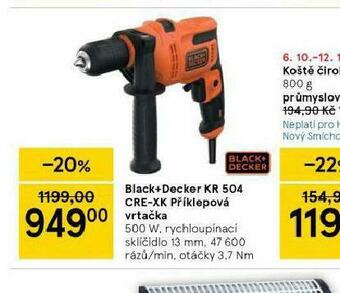 Tesco Black &amp; decker příklepová vrtačka nabídka