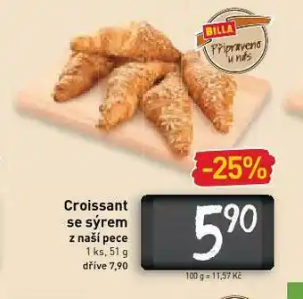 Billa Croissant se sýrem nabídka