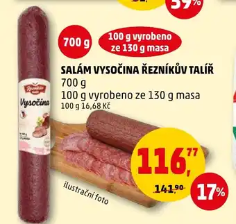 Penny Market SALÁM VYSOČINA ŘEZNÍKŮV TALÍŘ nabídka