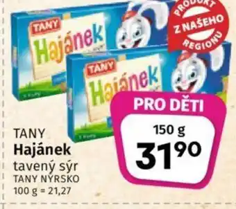 Coop TANY Hajánek tavený sýr nabídka