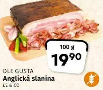 Coop DLE GUSTA Anglická slanina nabídka