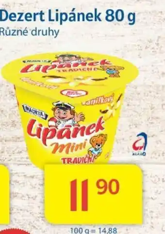 Kubík potraviny Dezert Lipánek 80 g nabídka