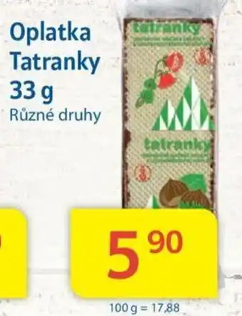 Kubík potraviny Oplatka Tatranky 33 g nabídka