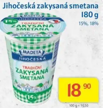 Kubík potraviny Jihočeská zakysaná smetana 180 g nabídka