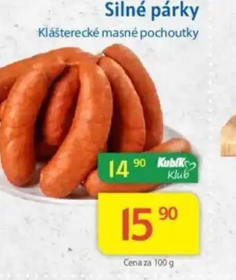 Kubík potraviny Silné párky nabídka