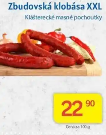 Kubík potraviny Zbudovská klobása XXL nabídka