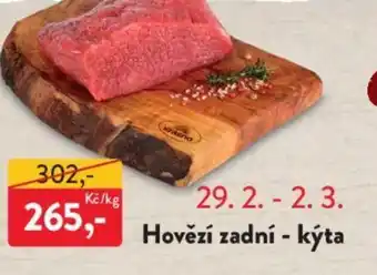 MP Krásno Hovězí zadní - kýta nabídka