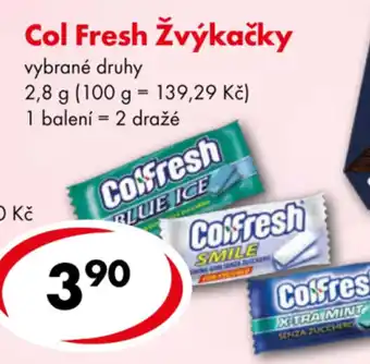 CBA Col Fresh Žvýkačky nabídka
