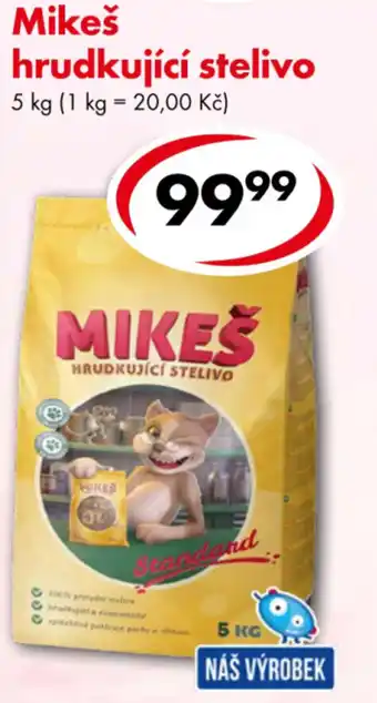 Mikeš hrudkující stelivo
